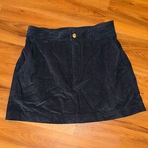 Abercrombie & Fitch Navy Corduroy Skirt